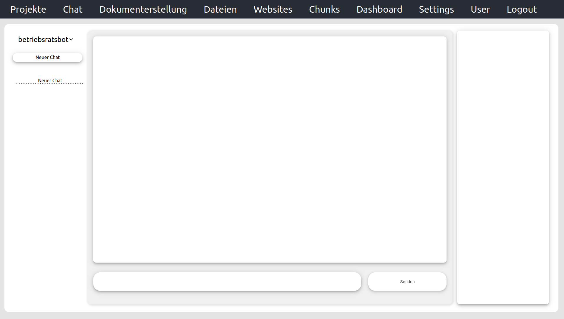 my-qanda Chat Oberfläche